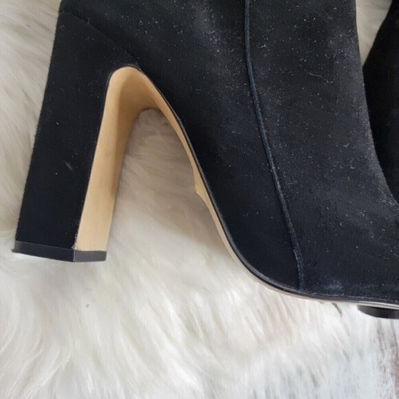 RAYE Women's Revolve Black Tall boots Suede Side zipper trendy & fashion sz 9 - Picture 2 of 11